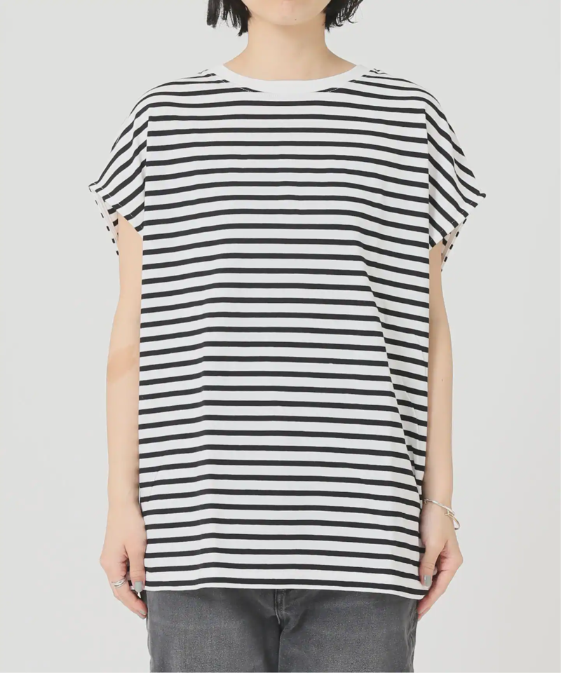 フレンチスリーブボーダーTEE◆（JOURNAL STANDARD relume）