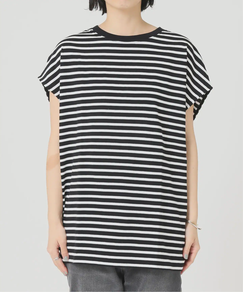 フレンチスリーブボーダーTEE◆（JOURNAL STANDARD relume）