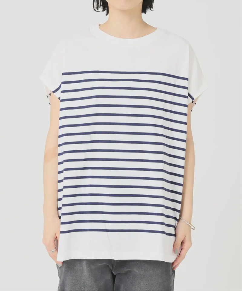 フレンチスリーブボーダーTEE◆（JOURNAL STANDARD relume）