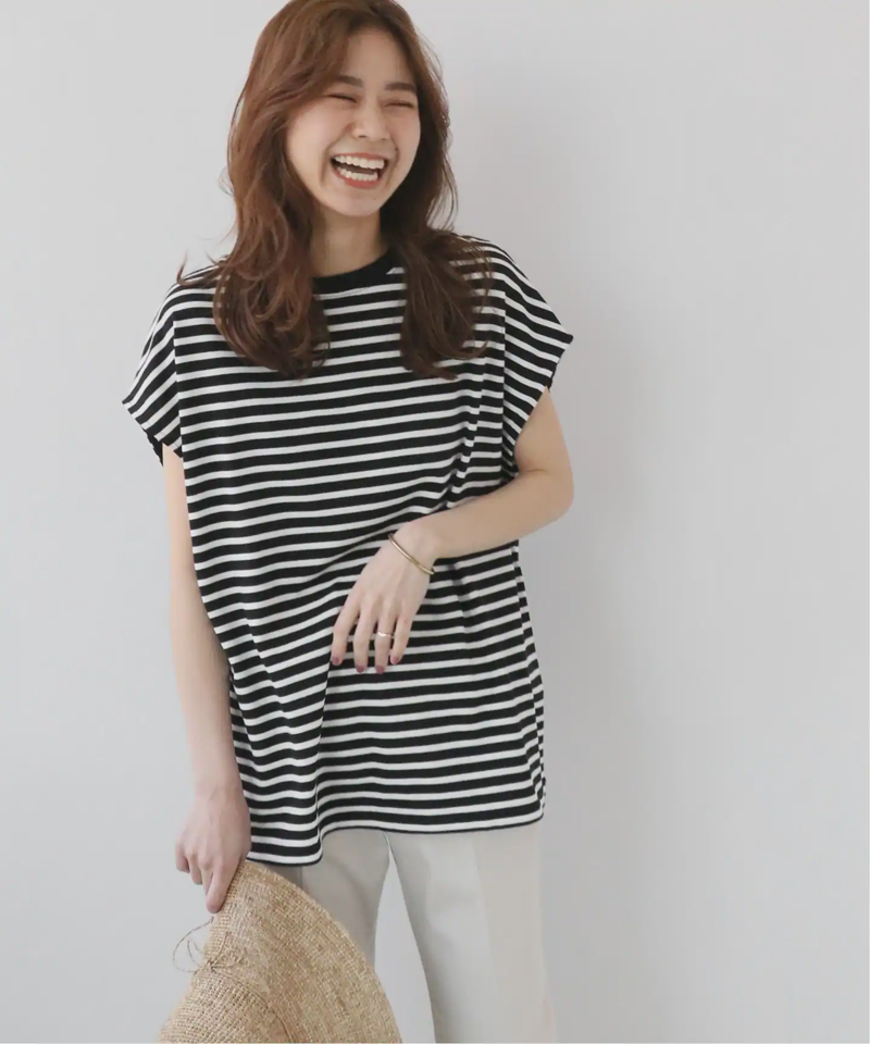 フレンチスリーブボーダーTEE◆（JOURNAL STANDARD relume）
