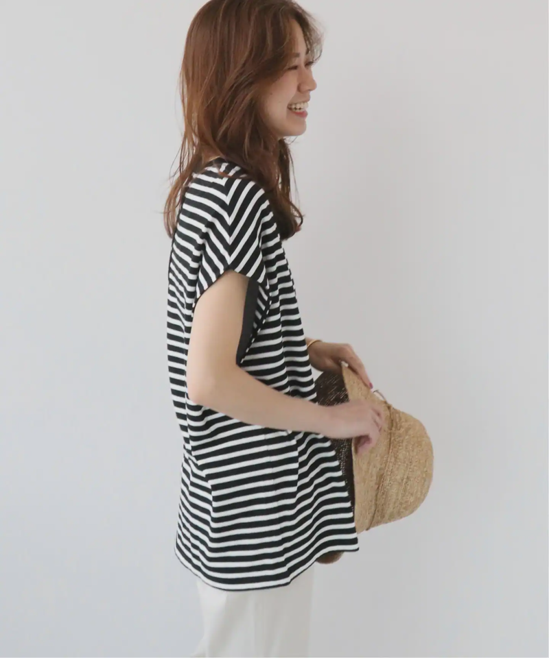 フレンチスリーブボーダーTEE◆（JOURNAL STANDARD relume）