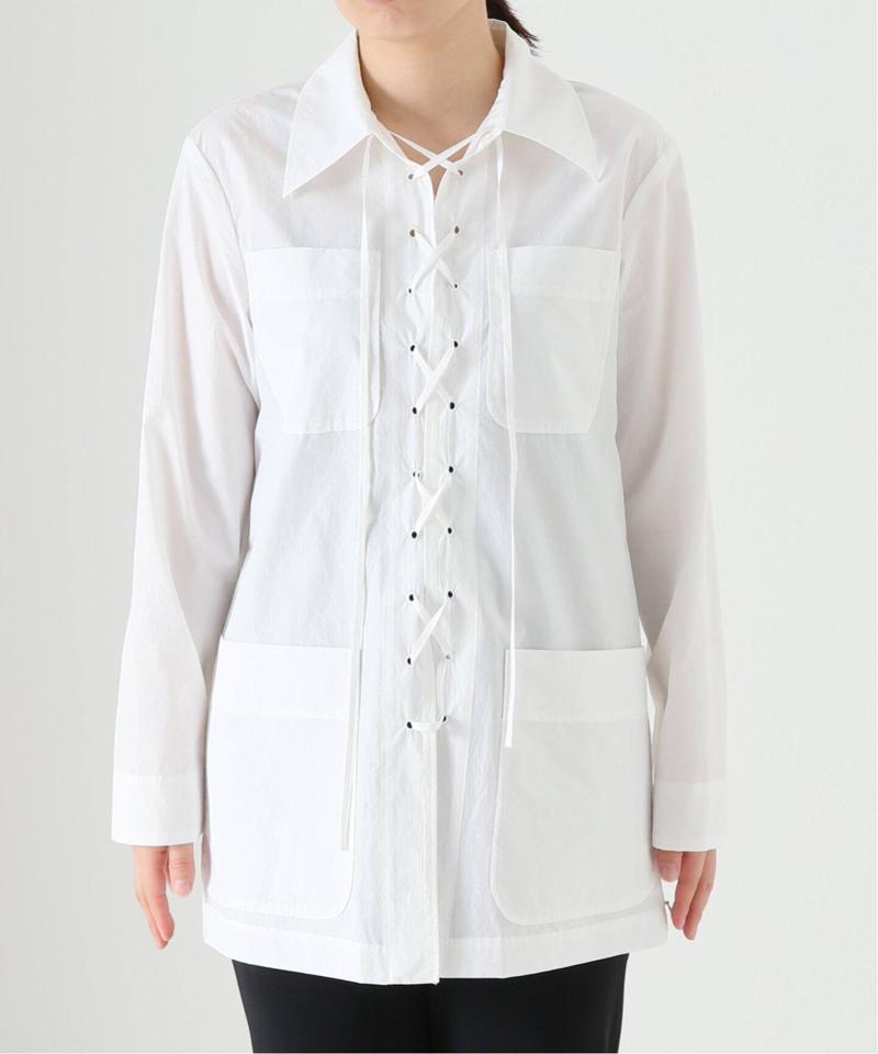 【INSCRIRE /アンスクリア】Cotton Safari Shirts：シャツ（JOURNAL STANDARD L'ESSAGE）