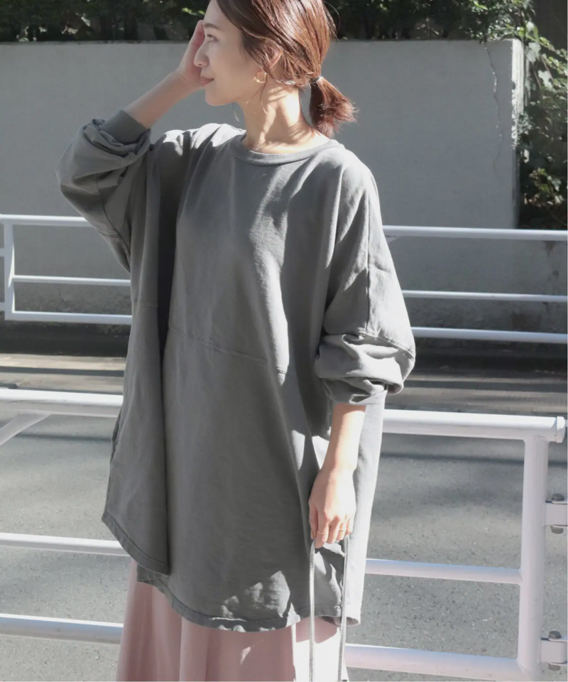 【LA APPAREL 】RELUME French Terry Oversized PO：別注カットソー◆（JOURNAL STANDARD relume）