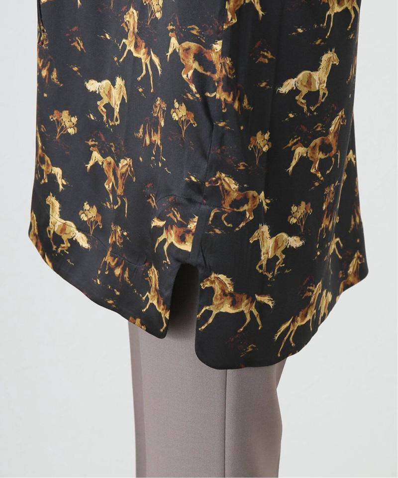 【GANNI/ガニー】Silk Stretch Satin mini：ブラウス（JOURNAL STANDARD L'ESSAGE）