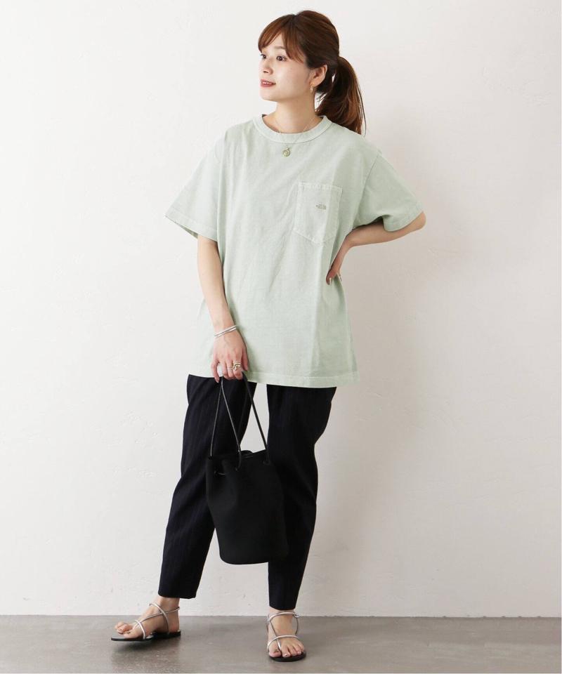 【THE NORTH FACE PPL】TNF PPL 7OZ PIGMENT DIE H/S ポケットTシャツ◆（JOURNAL STANDARD）