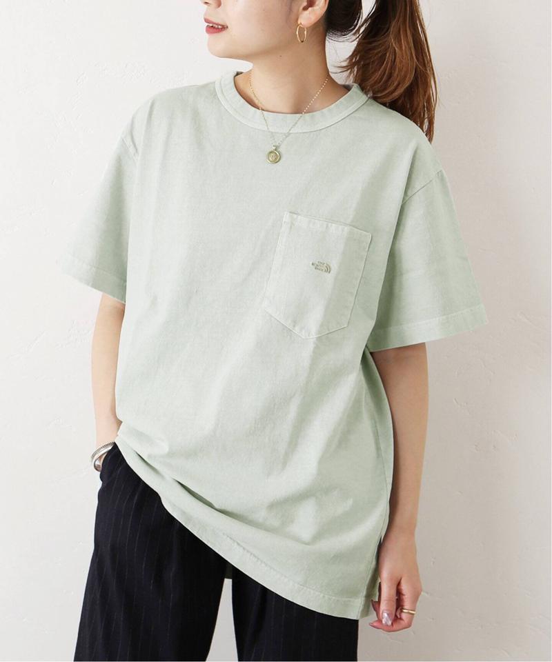 【THE NORTH FACE PPL】TNF PPL 7OZ PIGMENT DIE H/S ポケットTシャツ◆（JOURNAL STANDARD）