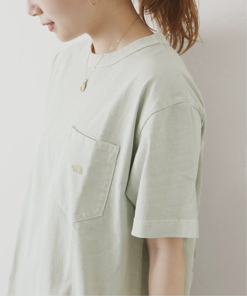 【THE NORTH FACE PPL】TNF PPL 7OZ PIGMENT DIE H/S ポケットTシャツ◆（JOURNAL STANDARD）