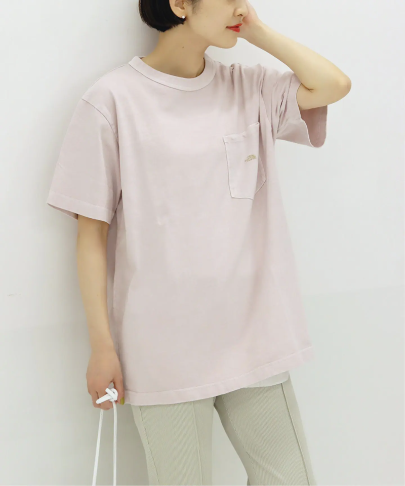 【THE NORTH FACE PPL】TNF PPL 7OZ PIGMENT DIE H/S ポケットTシャツ◆（JOURNAL STANDARD）