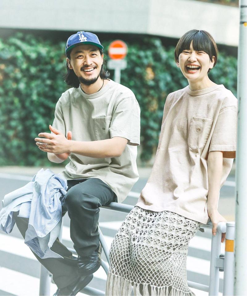 【THE NORTH FACE PPL】TNF PPL 7OZ PIGMENT DIE H/S ポケットTシャツ◆（JOURNAL STANDARD）