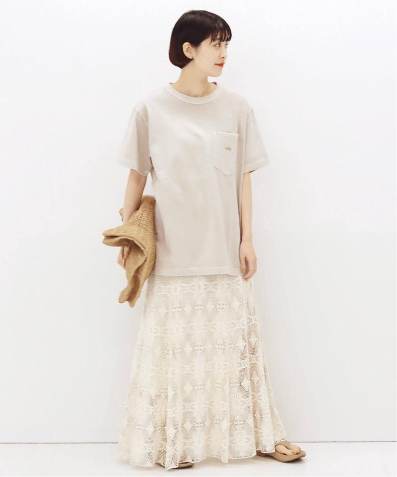 【THE NORTH FACE PPL】TNF PPL 7OZ PIGMENT DIE H/S ポケットTシャツ◆（JOURNAL STANDARD）
