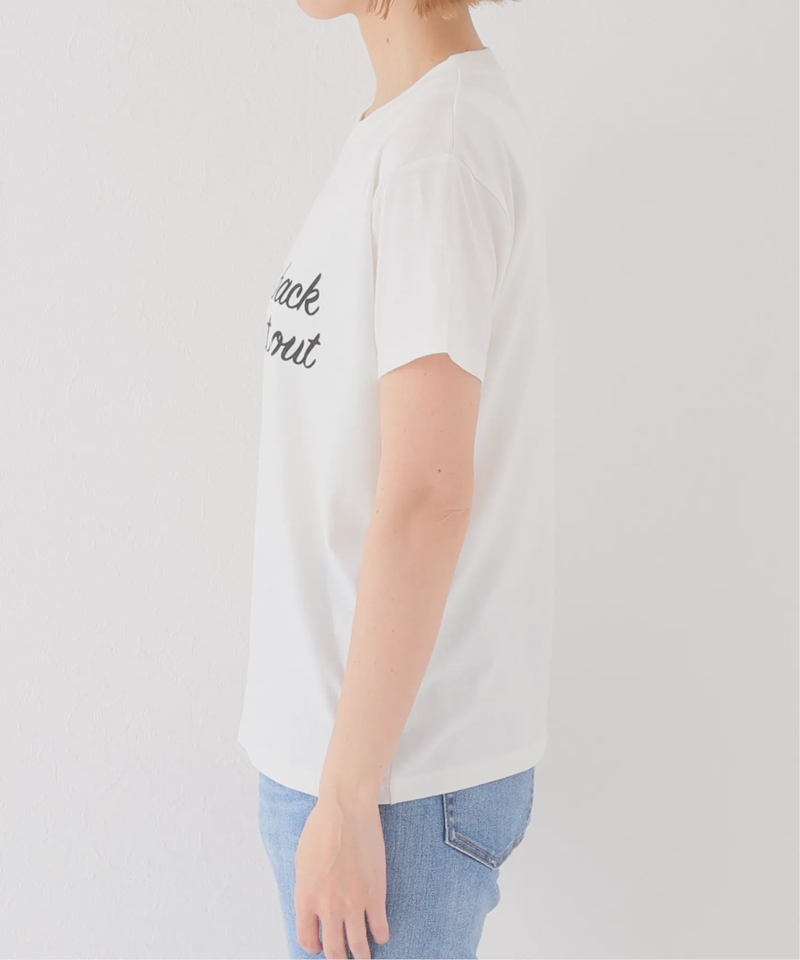 モノトーンロゴクルーネックTEE◆（JOURNAL STANDARD relume）