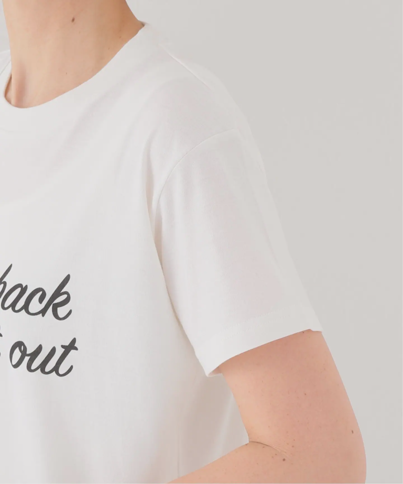 モノトーンロゴクルーネックTEE◆（JOURNAL STANDARD relume）