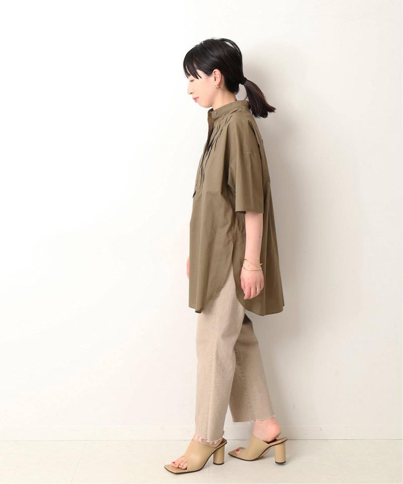 スタンドカラー ピンタックブラウス◆（JOURNAL STANDARD L'ESSAGE）