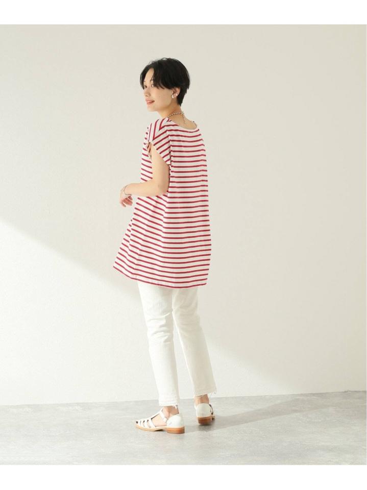 ボーダーフレンチスリーブTシャツ
