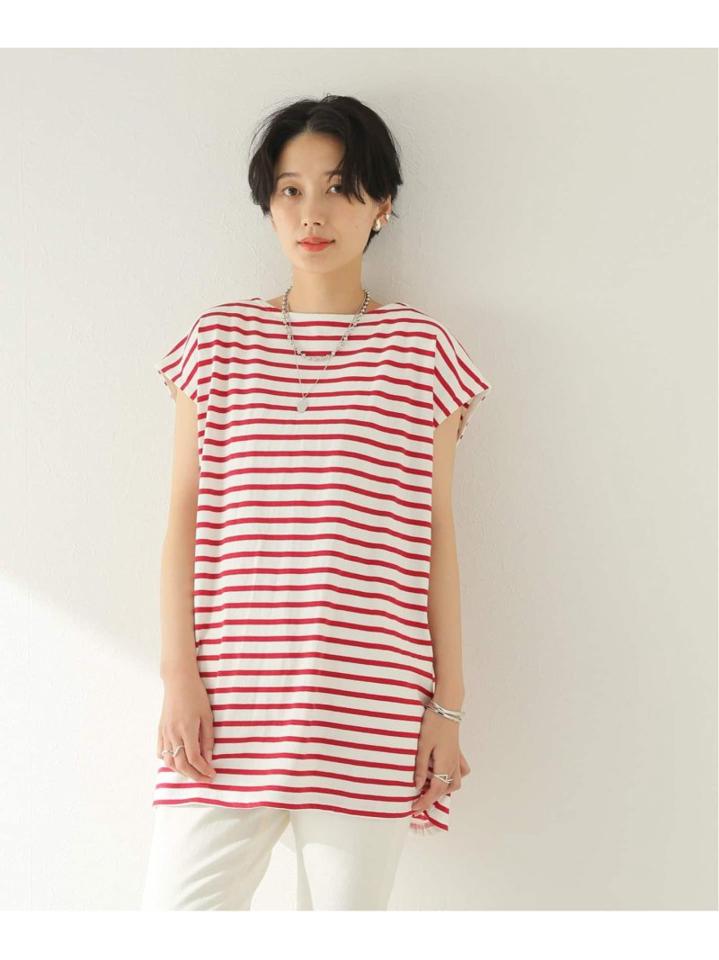 ボーダーフレンチスリーブTシャツ