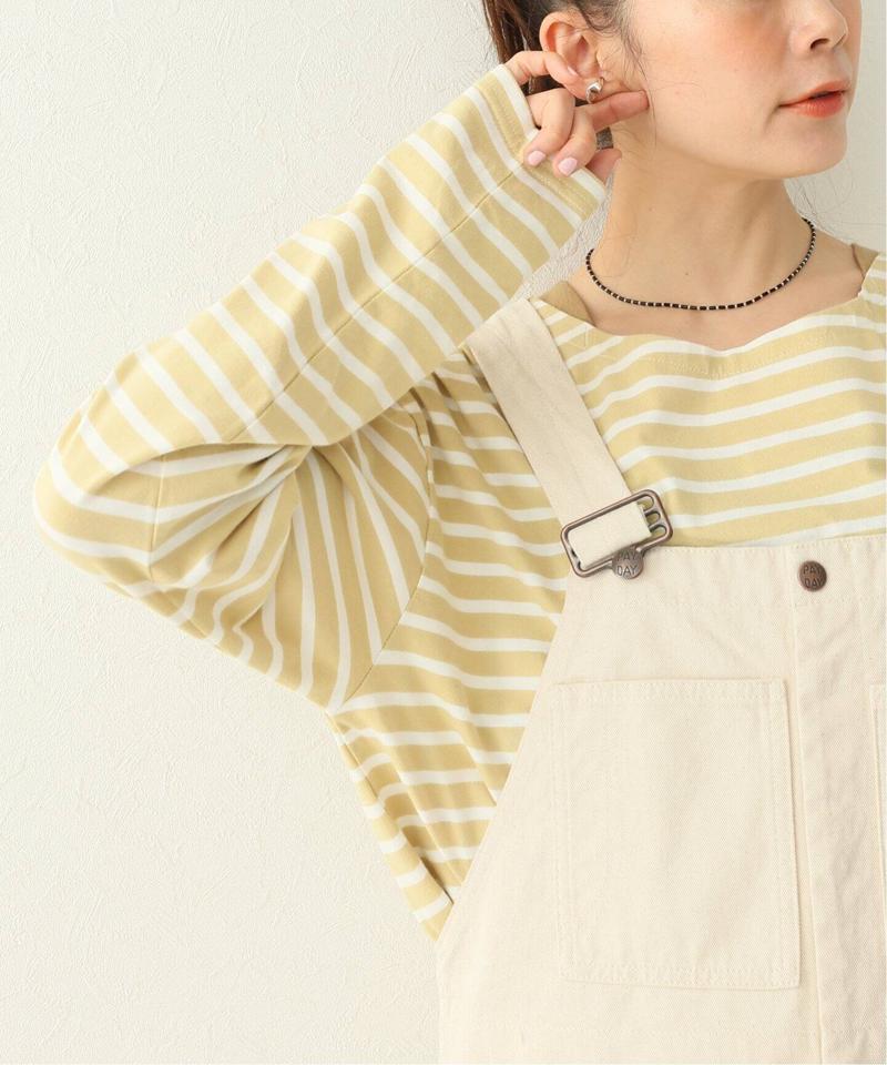【YSTRDYS TMRRW】 GENERIC BOAT NECK TEE LS：ロングスリーブTEE（JOURNAL STANDARD relume）
