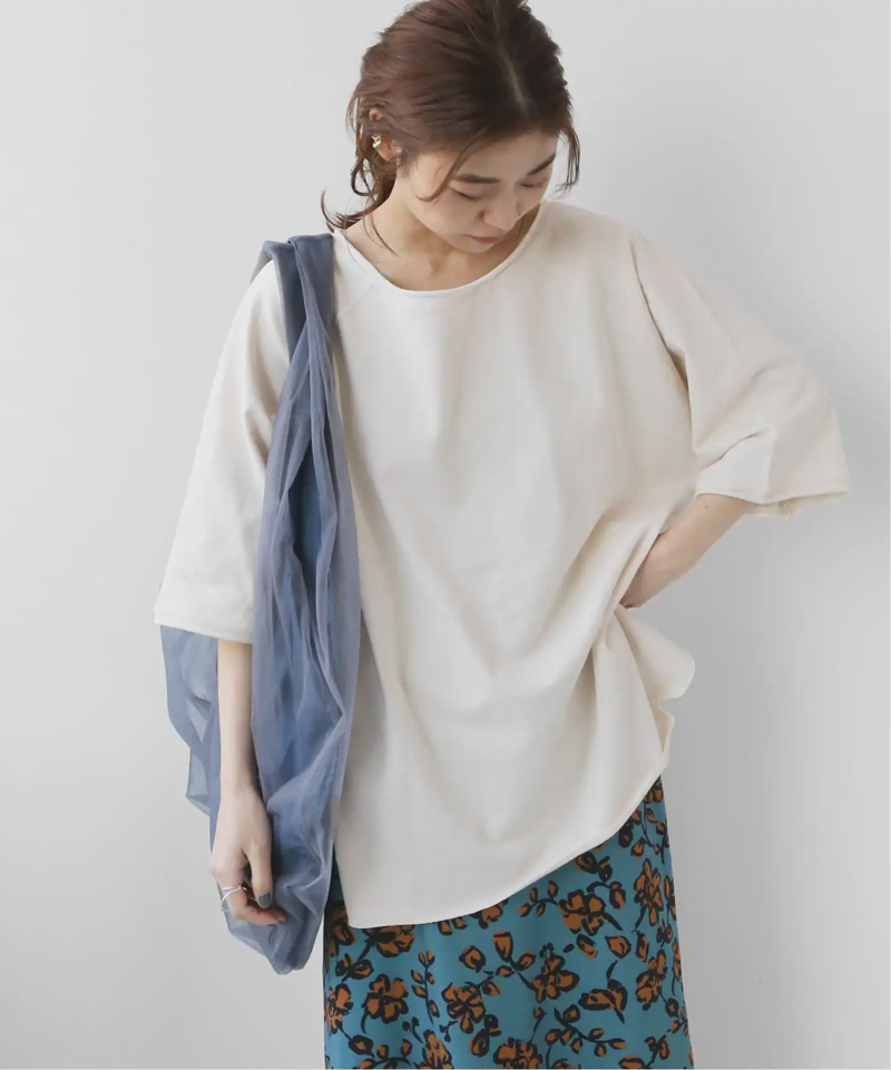 コットンスラブラグランスウェットTEE◆（JOURNAL STANDARD relume）