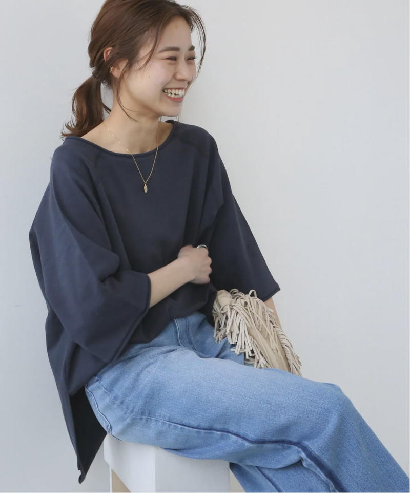 コットンスラブラグランスウェットTEE◆（JOURNAL STANDARD relume）