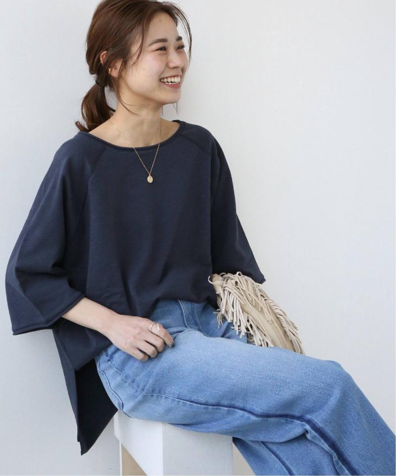 コットンスラブラグランスウェットTEE◆（JOURNAL STANDARD relume）