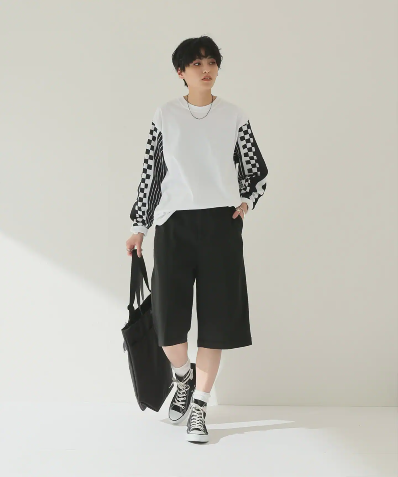 【NOMA t.d.】N STRIPE SLEEVE TEE：カットソー（JOURNAL STANDARD relume）