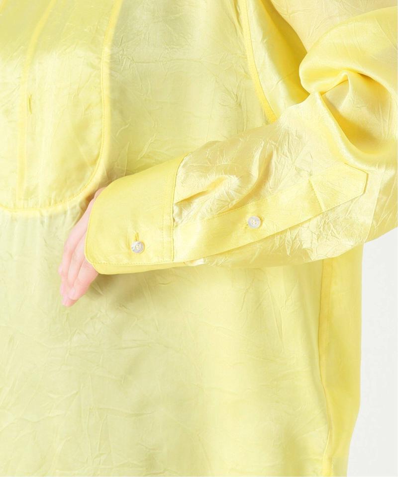 【INSCRIRE /アンスクリア】Cupra Washer Bosom Shirts：ブラウス（JOURNAL STANDARD L'ESSAGE）
