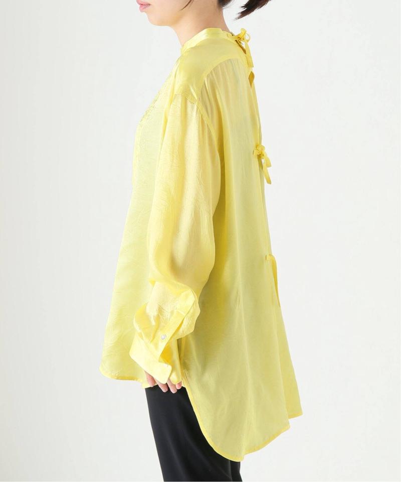 【INSCRIRE /アンスクリア】Cupra Washer Bosom Shirts：ブラウス（JOURNAL STANDARD L'ESSAGE）