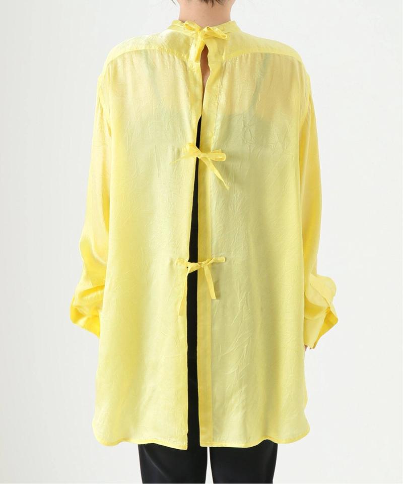 【INSCRIRE /アンスクリア】Cupra Washer Bosom Shirts：ブラウス（JOURNAL STANDARD L'ESSAGE）