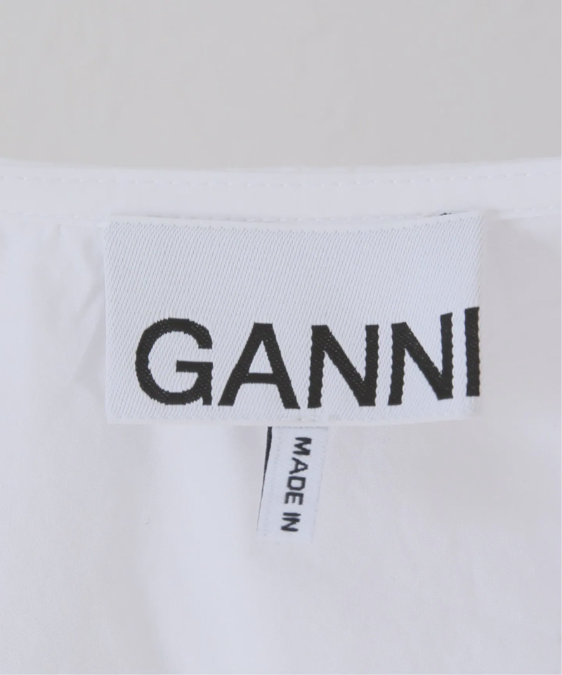 【GANNI/ガニー】Cotton Poplin NS SH：ブラウス（JOURNAL STANDARD L'ESSAGE）
