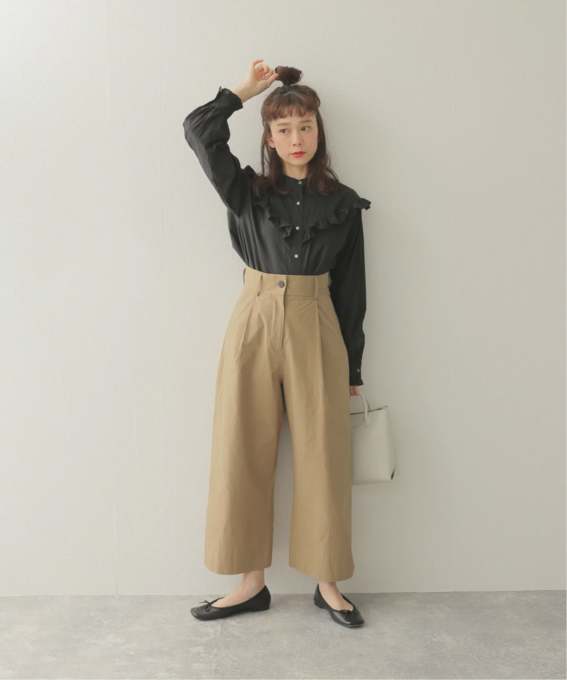 【STUDIO NICHOLSON/スタジオ ニコルソン】 POWDER COTTON PLET FRON：パンツ（JOURNAL STANDARD）