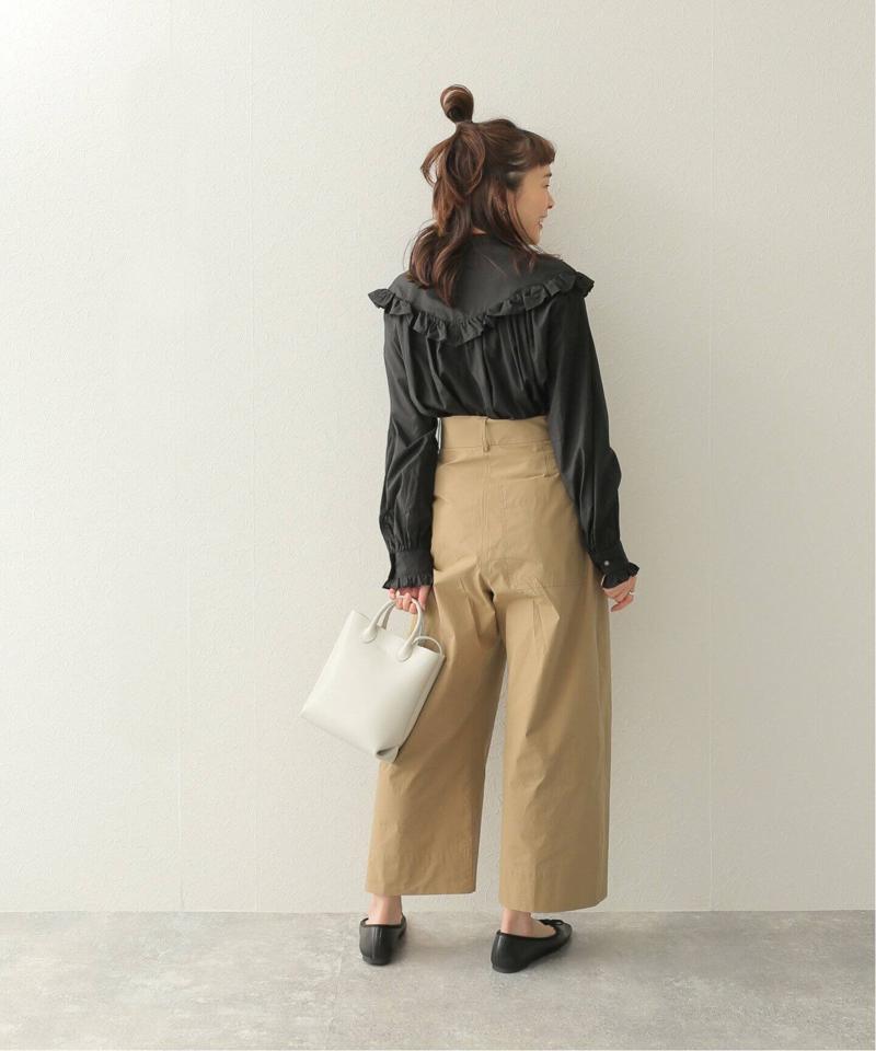 【STUDIO NICHOLSON/スタジオ ニコルソン】 POWDER COTTON PLET FRON：パンツ（JOURNAL STANDARD）