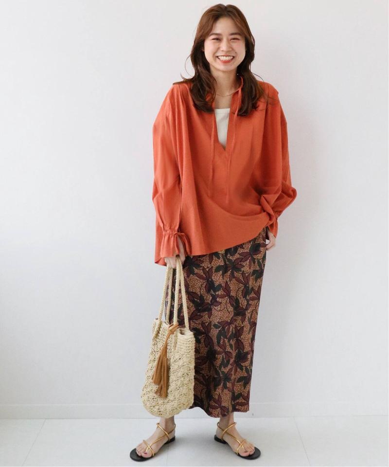 2WAYコットンボイルタックブラウス◆（JOURNAL STANDARD relume）