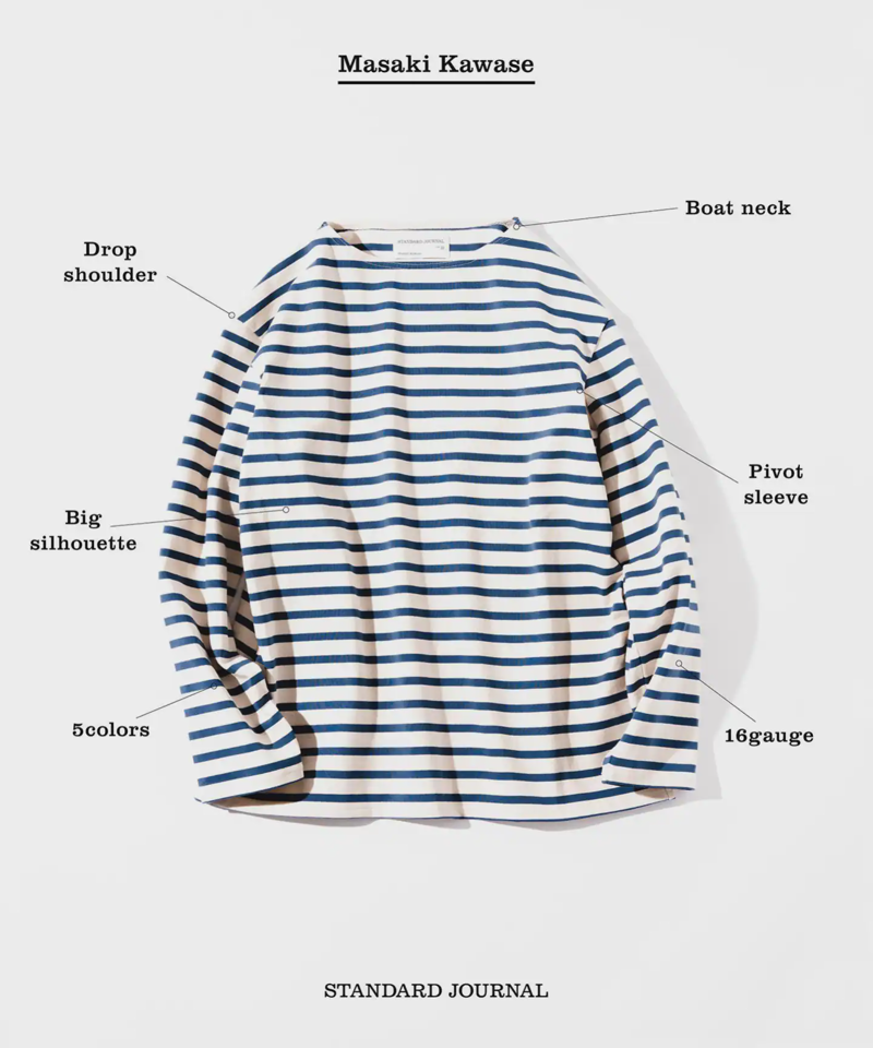 【STANDARD JOURNAL / スタンダード ジャーナル】by KAWASE Basque Shirt（JOURNAL STANDARD）