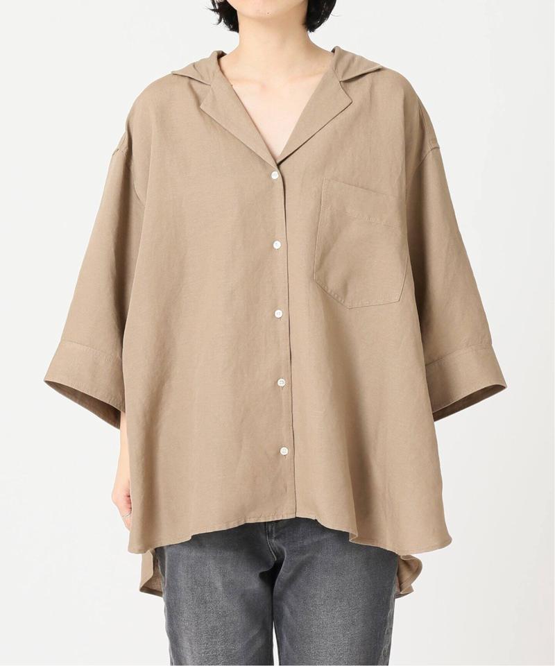 リネンレーヨンオーバーサイズドルマンシャツ◆（JOURNAL STANDARD relume）