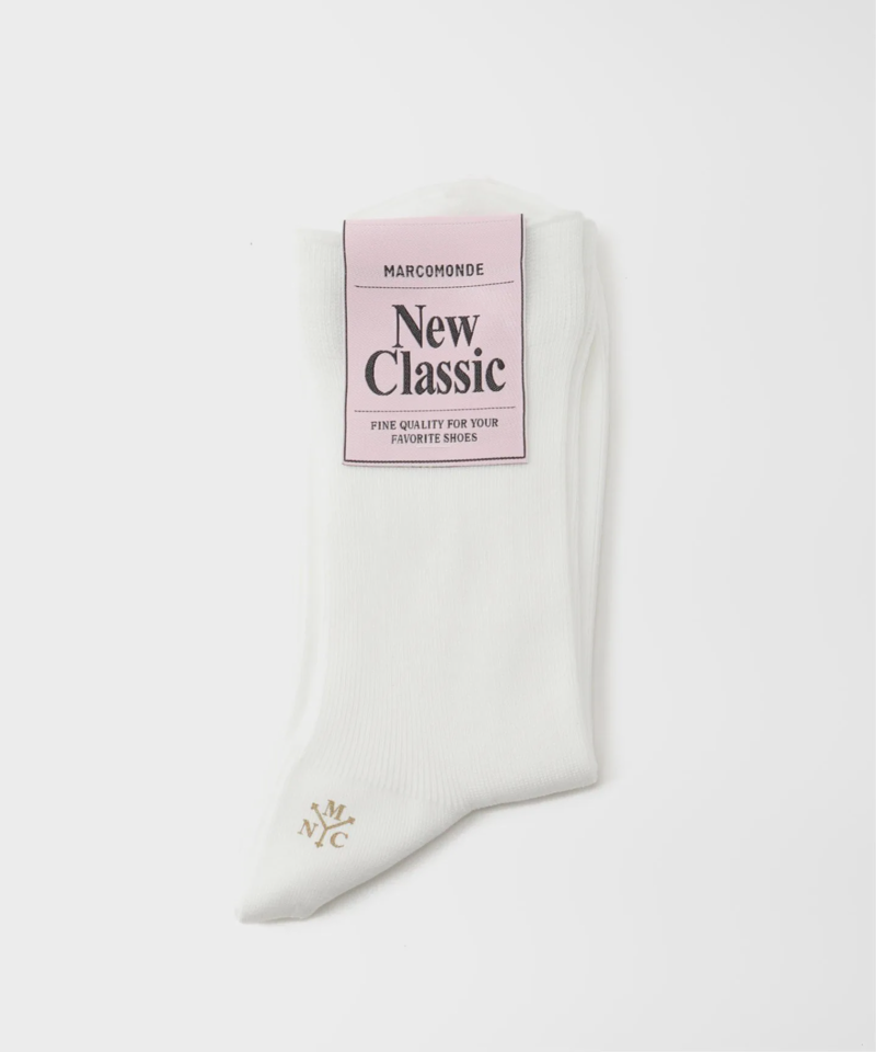 【MARCOMONDE/マルコモンド】Fine gauga cotton ribbed sock：ソックス（JOURNAL STANDARD relume）