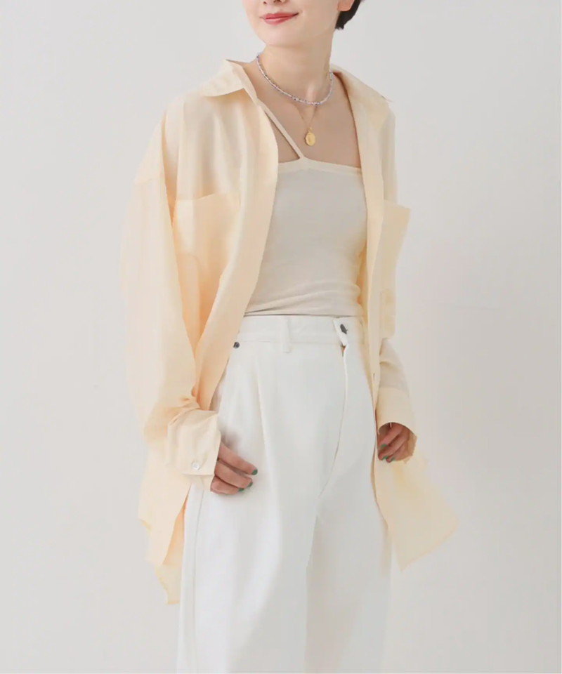 シルキーシアーシャツ◆（JOURNAL STANDARD L'ESSAGE）