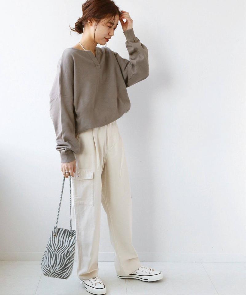 コットンキーネック2WAYスウェット◆（JOURNAL STANDARD relume）