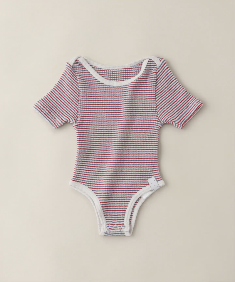 【IENA ENFANT/イエナ アンファン】シームレス5分袖ロンパース baby(60-70)（IENA）