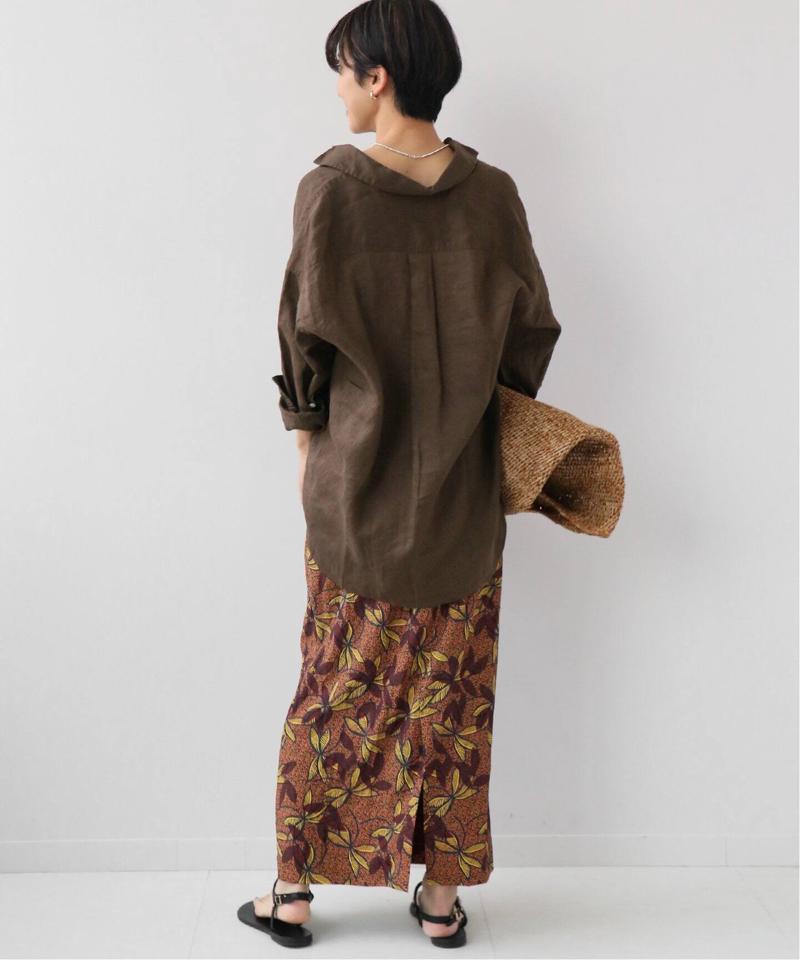 No.66フレンチリネンビッグスキッパーシャツ◆（JOURNAL STANDARD relume）