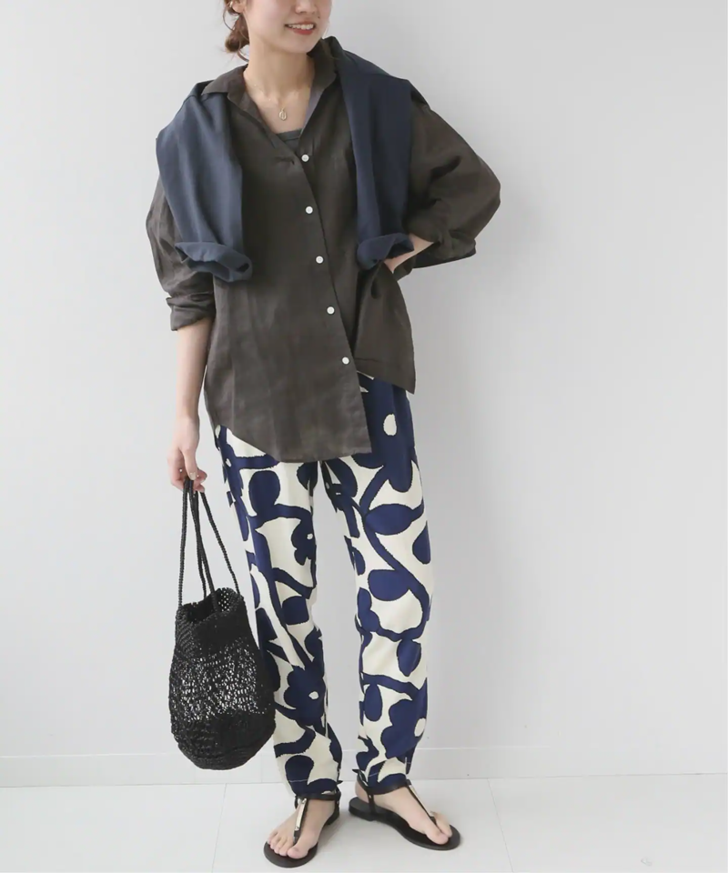 No.66フレンチリネンビッグスキッパーシャツ◆（JOURNAL STANDARD relume）