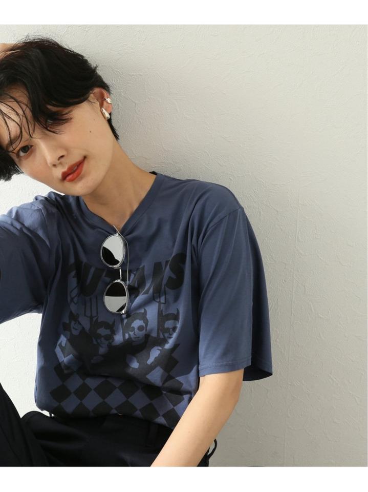 クリアコットンプリントTシャツ