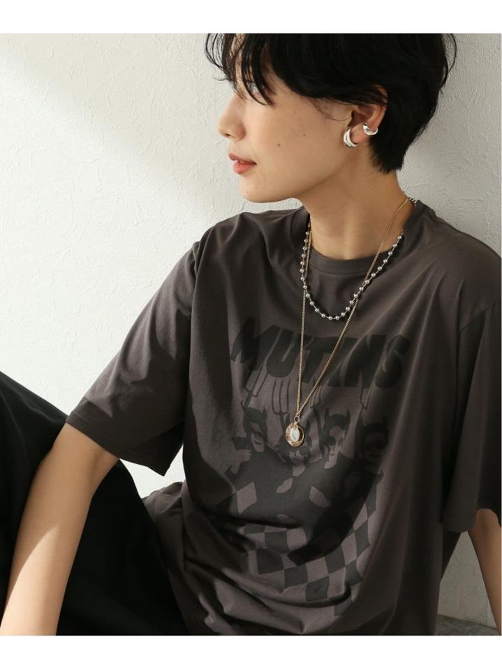 クリアコットンプリントTシャツ