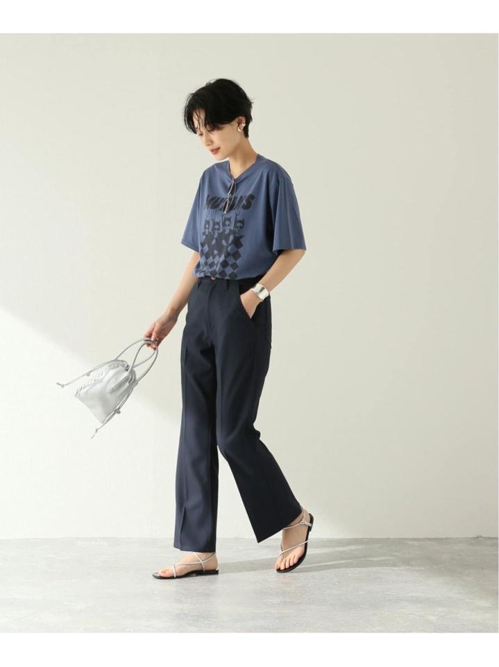 クリアコットンプリントTシャツ