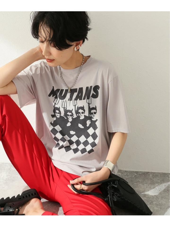 クリアコットンプリントTシャツ