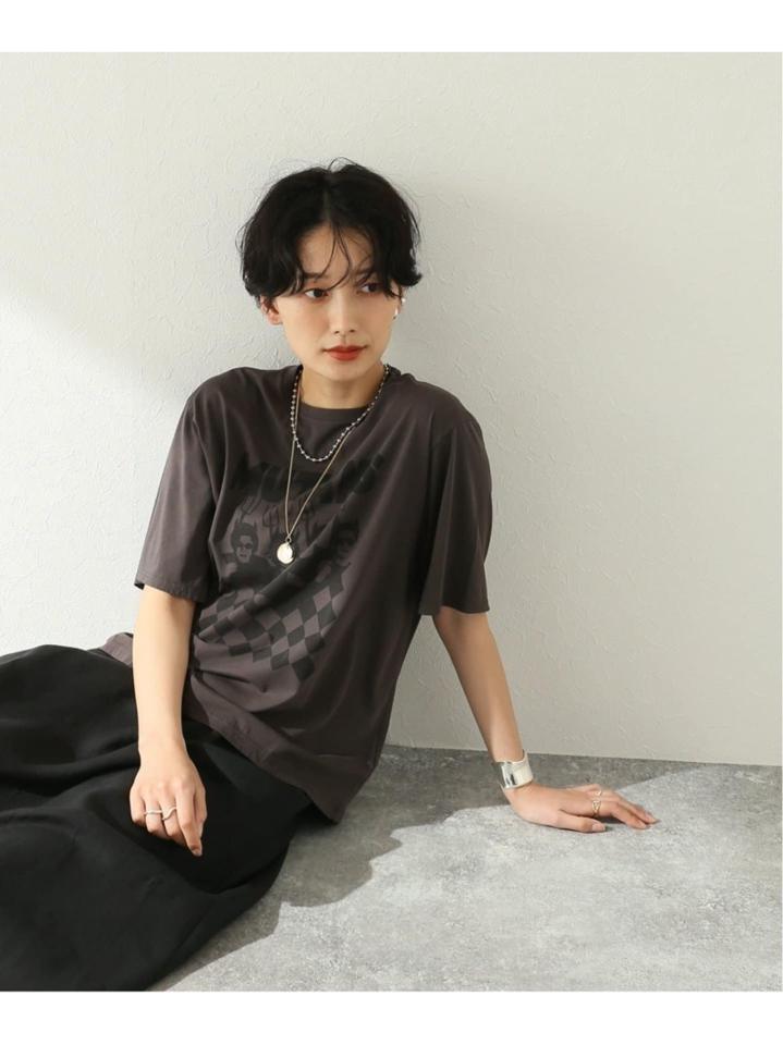 クリアコットンプリントTシャツ