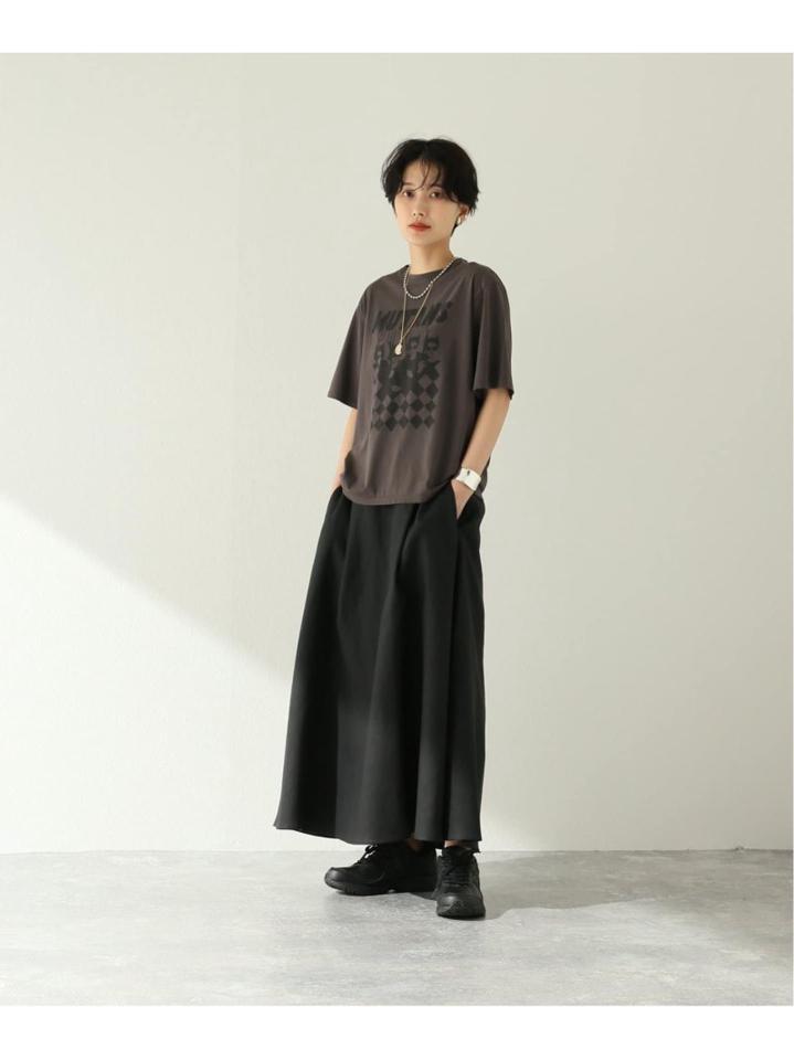 クリアコットンプリントTシャツ