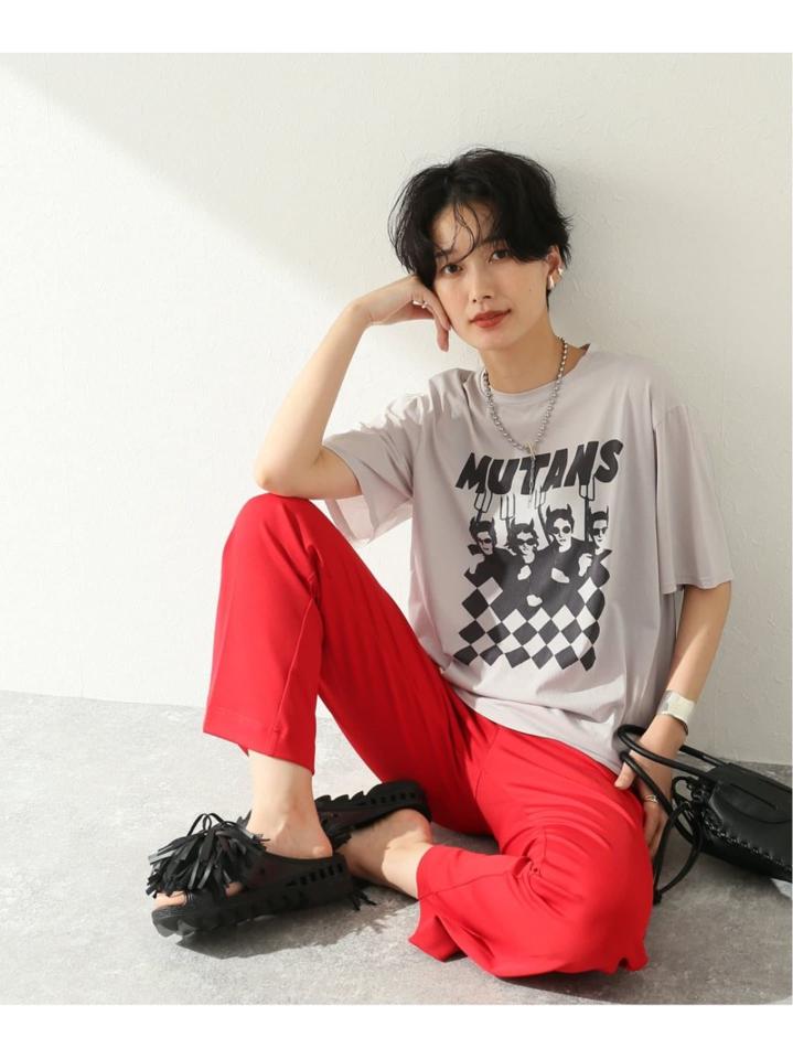 クリアコットンプリントTシャツ