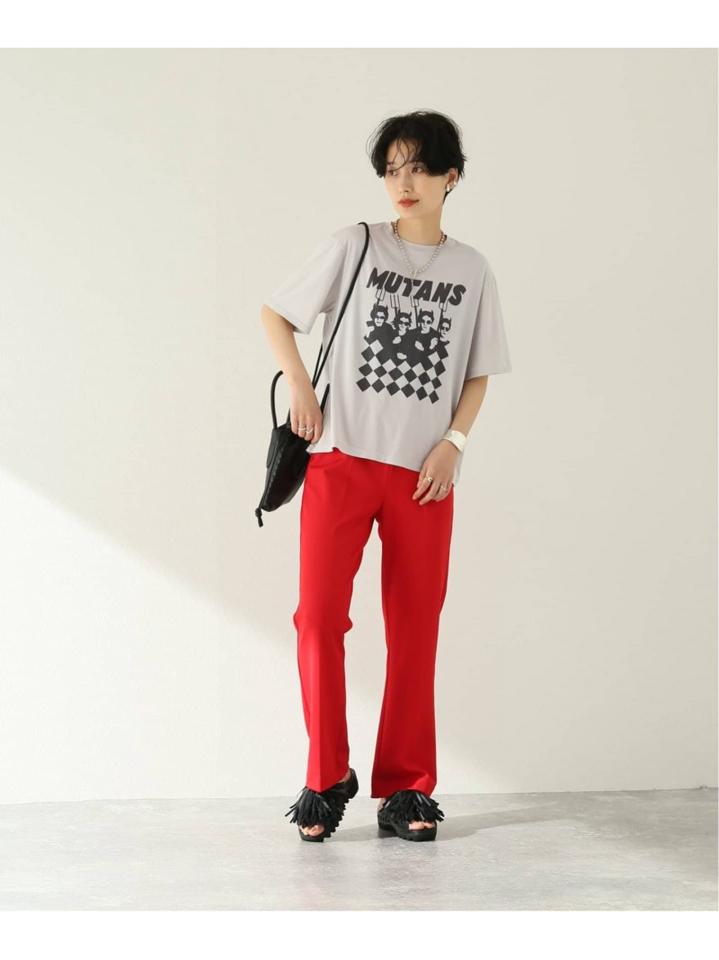 クリアコットンプリントTシャツ