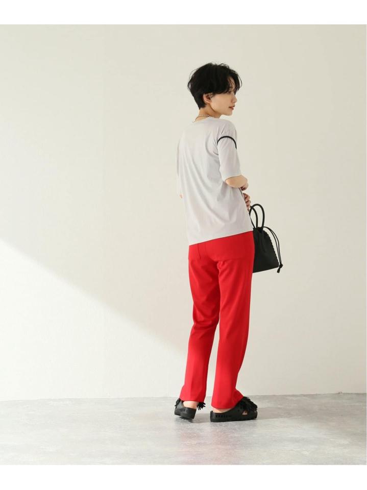 クリアコットンプリントTシャツ
