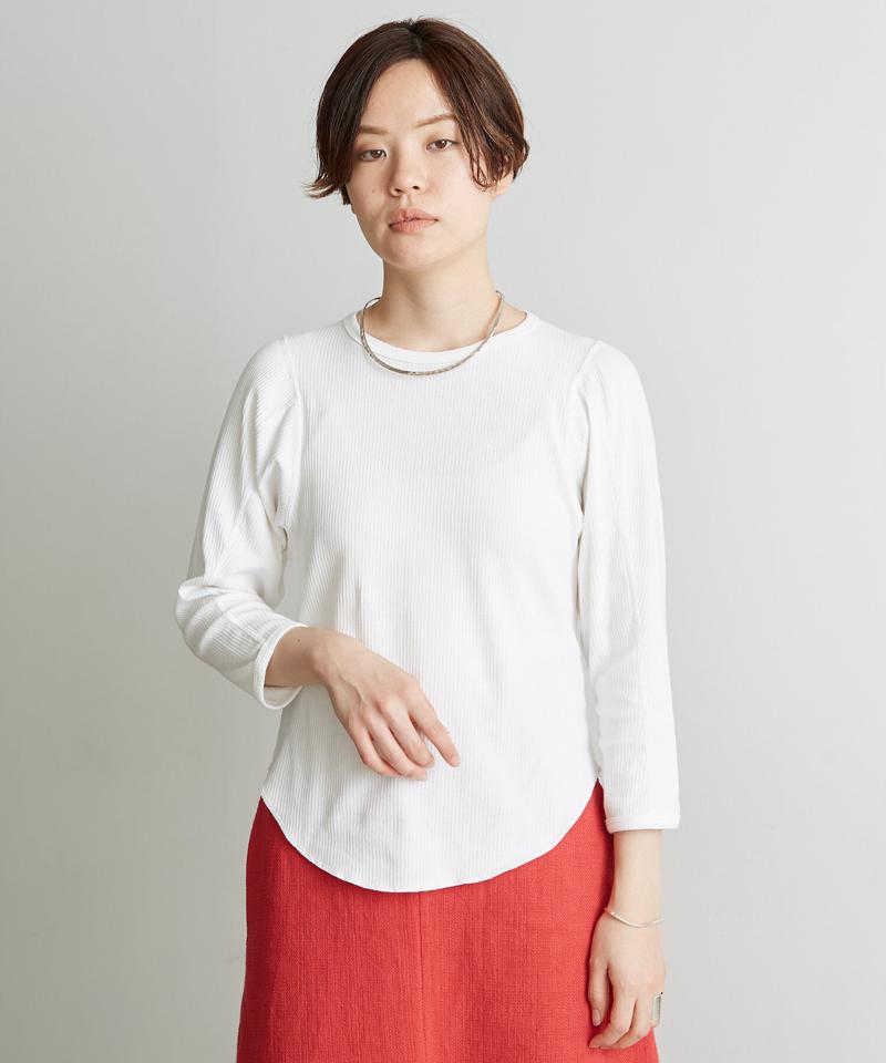 ●○60/2強撚ランダムテレコ パフプルオーバー（nitca）