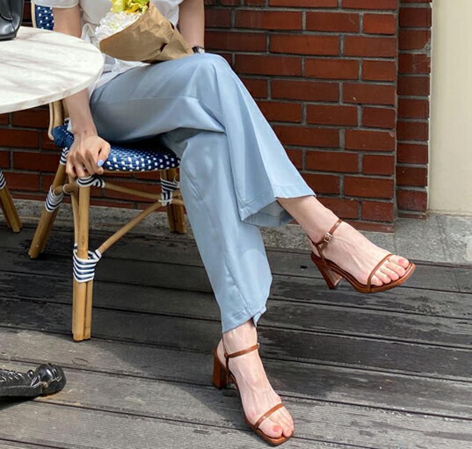 【全品10%OFF】バックゴムロングスラックス・全3色・t57370 レディース 【pt】【韓国 ファッション ボトムス ロング ロングパンツ 美脚 スラックス 足長 フィット スリム 10分丈 体型カーバー 細身 ハイウエスト ブーツカット 夏 春】